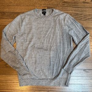 J. Crew Men's Gray Heather Crewneck Sweater
